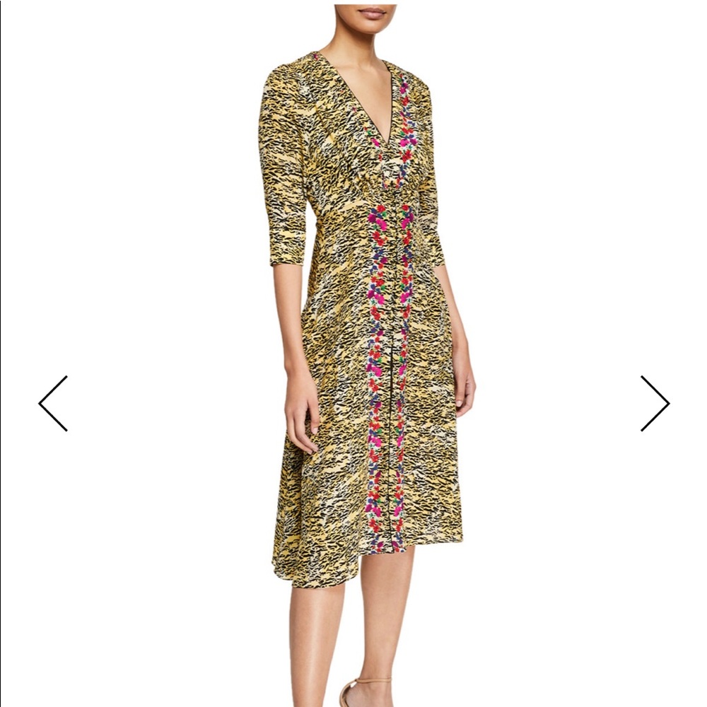 Saloni Eve Tiger Dress Size 4